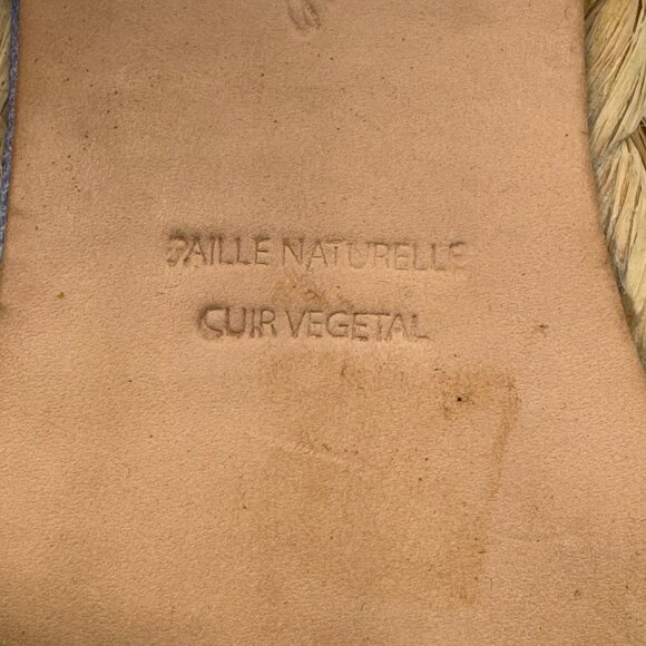 Robert Clergerie Womens Platform Sandals With Raffia Soles & Colorful Canvas - Picture 11 of 13